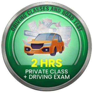 Private Class 2 hrs + Driving Test
